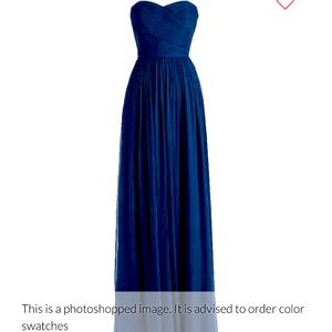MixBridal Midnight Navy Long Bridesmaid Dress